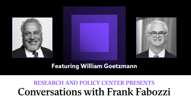 Convresations with Frank Fabozzi Goetzman